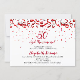 Convites 50 E Phenomenal Aniversário