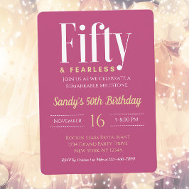 Convites 50 e sem rosto, Elegante moderno cor-de-rosa Elega