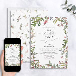 Convites 50.o Aniversário WWW<br><div class="desc">Comemore um aniversário de 50 anos com este maravilhoso 50º Aniversário de inverno Berry Watercolor Convite! Apresentando um quadro elegante de lindíssima aquarela natural, flor silvestre e bagas vermelhas, cria o cenário perfeito para honrar esta ocasião especial. Além disso, você pode personalizar o convite com detalhes pessoais escritos na caligrafia...</div>