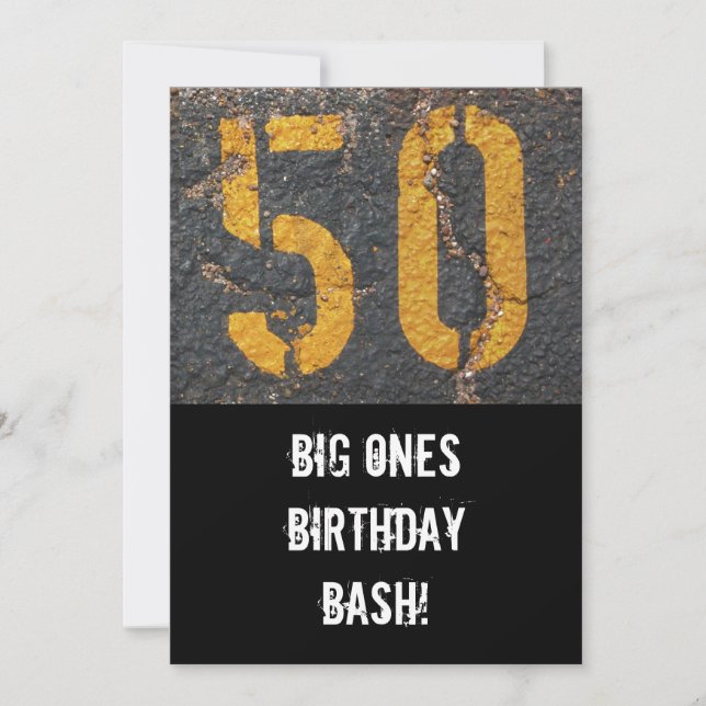 Convites 50th Aniversário-Convite (Frente)