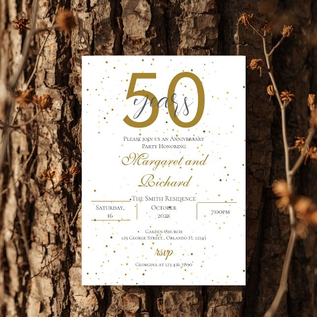 Convites 50th anniversary invitation (Criador carregado)