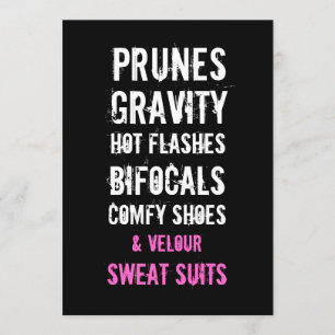 Convites 50th festa de aniversário - engraçada para ela