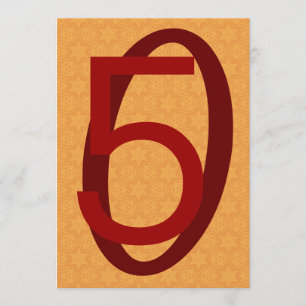 Convites 50th Grandes números ouro do aniversário e Sienna