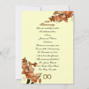 Convites 50th Renovação do voto do aniversário