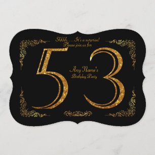 Convites 53º,Festa de aniversário 53º,excelente Gatsby,p