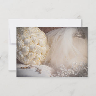 Convites 5882-Buquê com Alianças, Véu e Cruz