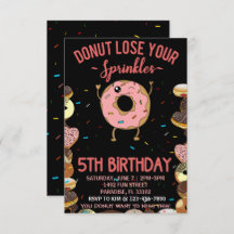 5 Aniversário Rosquinha Perder Seu Sprinkkkkles 5