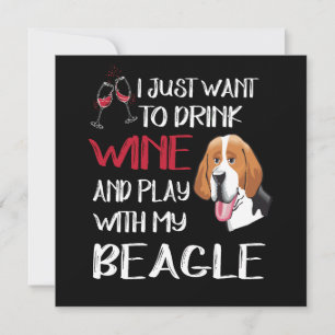 Convites 5 Beber Vinho E Brincar Com O Meu Beagle