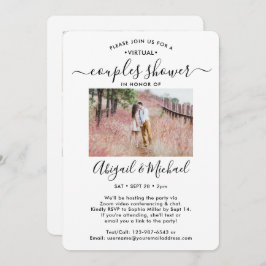 Convites 5 Casais virtuais de fotos Chá de panela por e-mai