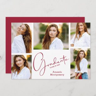 Convites 5 Festa de formatura Fotográfica Crimson