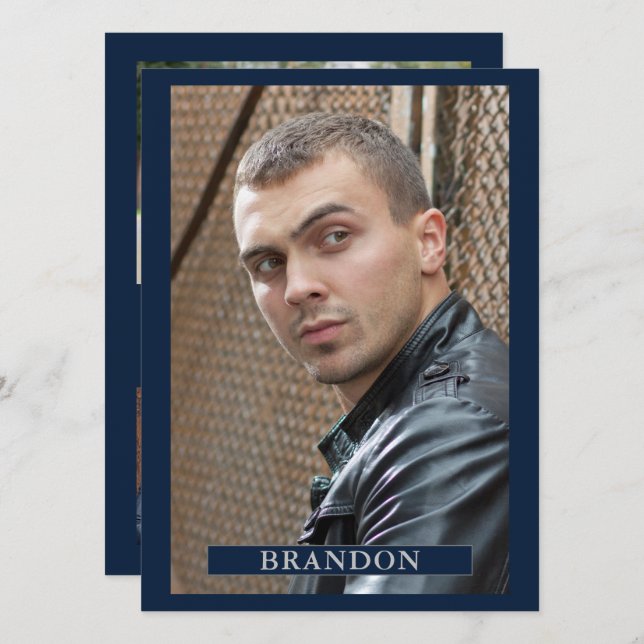 Convites 5 Photo Ator Model Pro 5.5x7.5 Modelo (Frente/Verso)