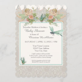 Convites 5x7 Chamada de Teacup de Fada de Chá de fraldas de