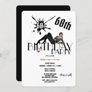 Convites 60ª Festa de aniversário Clássica Única