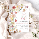Convites 60º Aniversário do Blush Pink<br><div class="desc">Celebre 60 anos de estilo com este elegante modelo de 60 anos de convite floral cor-de-rosa! Apresentando flores cor-de-rosa pinceladas e elegantes, este design é perfeito para uma celebração sofisticada e eterno. Personalize facilmente o texto para incluir os detalhes do seu partido, fazer-o de uma forma pessoal e única de...</div>