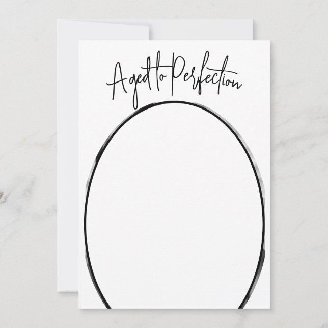 Convites 60º Aniversário - Na moda (Verso)