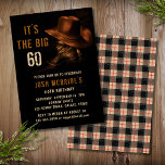 Convites 60.º aniversário da Rustic Cowboy Hat and Leather<br><div class="desc">Esta design apresenta um par de botas de cowboy de couro com chapéu e a sua 60ª informação personalizada abaixo. Personalize editando o texto ou exclua o texto nas caixas de texto #partimento #convites #convida #60° aniversário #aniversario #60th #partyCalls #personalizedCalls</div>