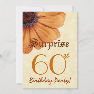 Convites 60 anos Surpresa Nascimento Dourado Daisy