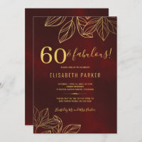 60 e fabulosa festa de aniversário de ouro elegant