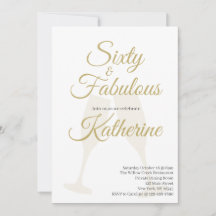 60 e Fabuloso Aniversário de 60 anos Festa Branco 