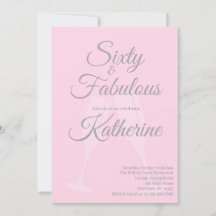 60 e Fabuloso | Script Rosa para Festa de 60 Anos