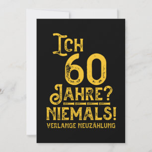 Convites 60 Geburtstag 60 Jahre Alt Baujahr Jahrgang 1960 G