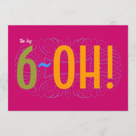 Convites 60th aniversário - o 6-OH grande!