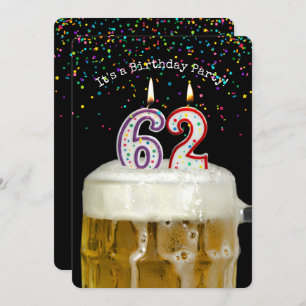 Convites 62º aniversário do Beer Party