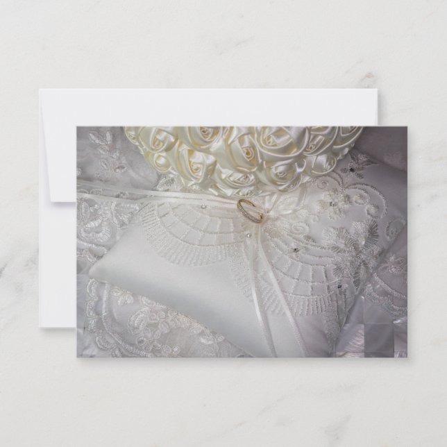 Convites 6538-Almofada para arrastar alianças com aliança d (Frente)