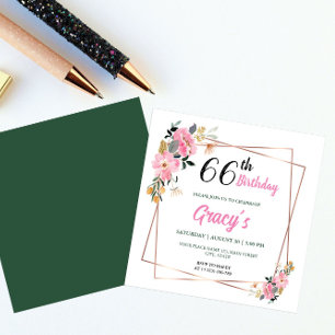 Convites 66.o aniversário