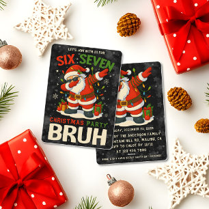 Convites 67 Meme Seis Sete Bruh Natal Divertido 6 7