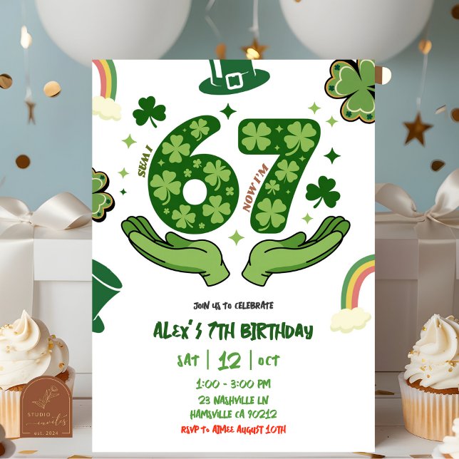 Convites 67 St Patrick Birthday Invitation (Criador carregado)