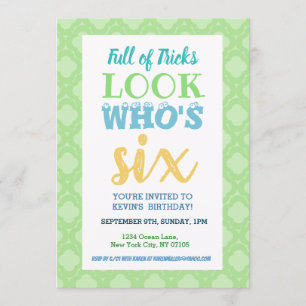 Convites 6 Birthday Invitation Sayings