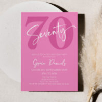 70 70 rosa 1 70 Festa de aniversário