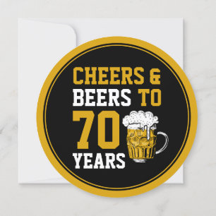 Convites 70 Aniversário Saúde e Cervejas aos 70 anos modern