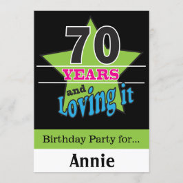 Convites 70 anos e adorando! | Aniversário de 70