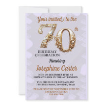 70 Birthday Elegant Party