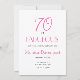 Convites 70 e Fabuloso Aniversário de 70 anos