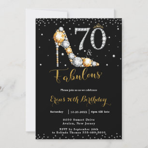 Convites 70 e Fabuloso Diamantes de Alto Hilo 70 Aniversári