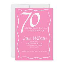 70 e Sensacional Aniversário Rosa