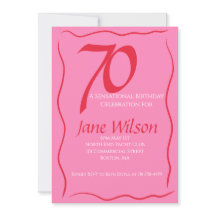 70 & Sensacional Rosa e Açafrão de Aniversário 