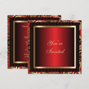 Convites 75ª Festa de aniversário   DIY Texto