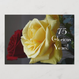 Convites 75 GloriousYears! - Aniversário/dois Rosa-com