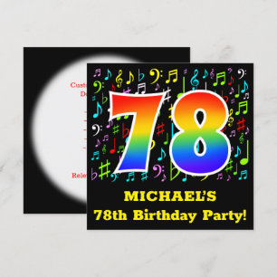 Convites 78ª Festa de aniversário: Símbolos Musicais, Ra