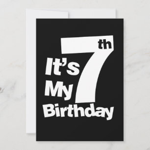 Convites 7 Aniversário É Meu Presente De 7 Aniversários