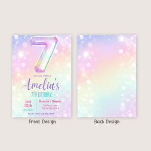 Convites 7 Aniversário Festa de aniversário De 7 Para Rapar