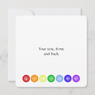 Convites 7 Chakras principais em um círculo