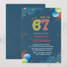 7th Birthday I Was 6 Now I’m 7 custom