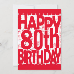 Convites 80 Birthday