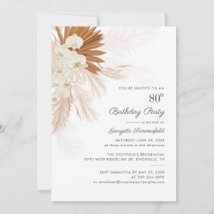 Convites 80 de Festa de aniversário Terracotta, por exemplo