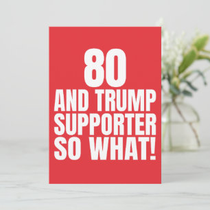 Convites 80 e Apoiador de Trump Tanto Faz Divertido Trump